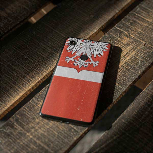 Poland Flag Distressed Google Pixel 3 Skin